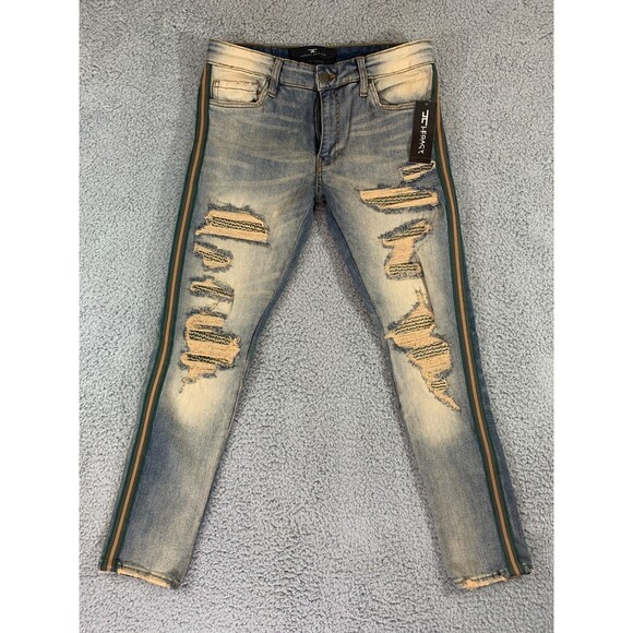 Men's Jordan Craig Legacy Edition Jeans Size 32 x 30 Desert Sean Distressed - Picture 1 of 12